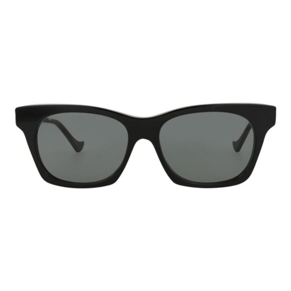 Gucci Womens Cat Eye Black Black Grey Fashion Designer Eyewear - Picture 1 of 4